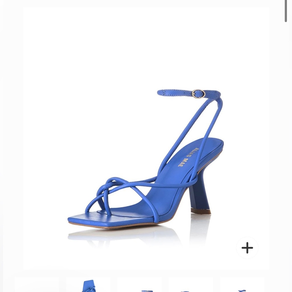 Lace up blue heels from Alias Mae. Worn one time, great condition.